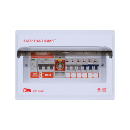 ชุดตู้คอนซูมเมอร์ 6 ช่อง เบรคเกอร์กันดูด 63 แอมป์ เซฟ-ที-คัท สมาร์ท รุ่น PREMIER SURGE_0